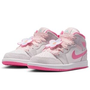 New Authentic Mid Air Jordan Retro 1
Preschool 13c 1y Floral Pink White Girls